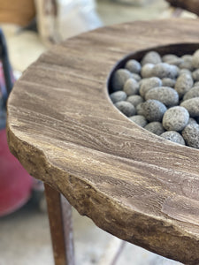 Whiskey Barrel Fire Table